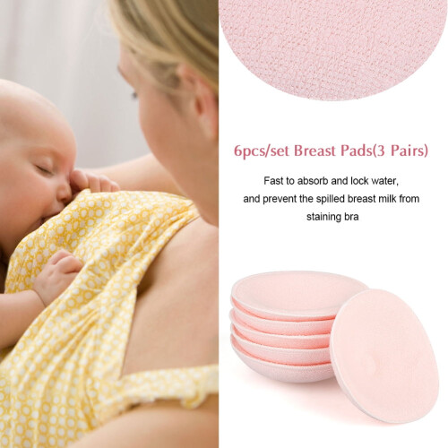 WALFRONT cotton breastfeeding pads washable 6 pcs 2