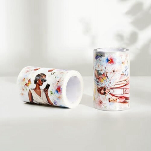 Washi Tape, modisch, dekorativ, transparent, Einzelrolle 1
