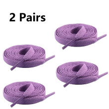Flat shoelaces for athletic sneakers and boots 2 pairs