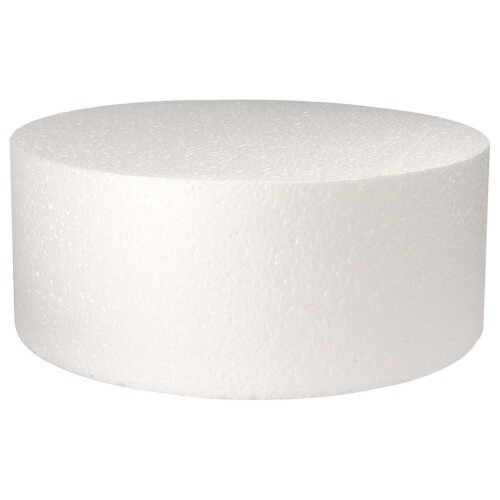 Round cake dummy styrene 18 inch diameter 4 inch high