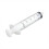 Seringă cu vârf Luer Slip, 10 ml, plastic transparent, steril, pachet de 5 6