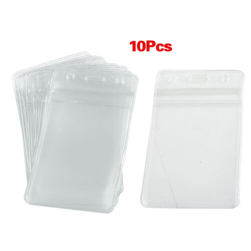 10 suporturi verticale din plastic moale pentru carduri de identitate