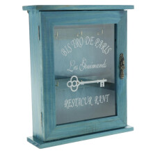 Wall Mounted Cabinet Rustic Blue 1x6x25cm