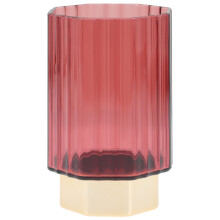 Boîte de rangement pour pinceaux de maquillage transparente en PP rouge (1 pièce)