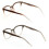Women's Cateye Optical Reading Glasses +3.25 2 Pairs 3