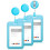 Retractable Badge Holder Hard Plastic Light Blue 3 Pack 1