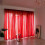 Meiiso blackout curtain bright red 200x100cm single panel 6