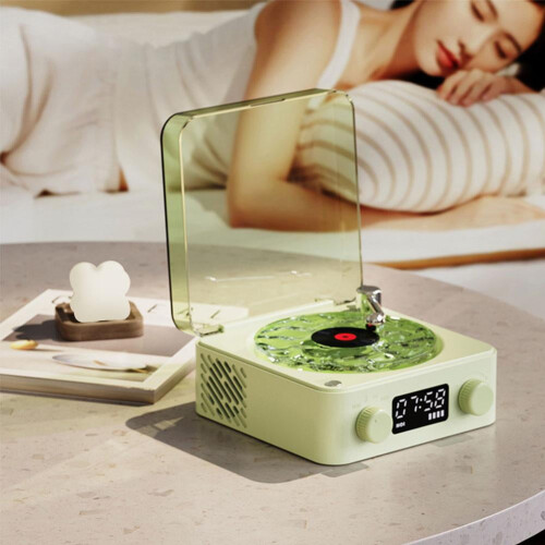 Waves Bluetooth Vinyl Player Vintage Record Speaker 2