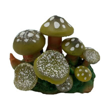 Mini mushroom terrarium for aquarium habitat decoration