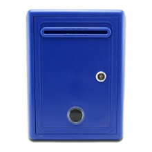 Suggestion Box Blue Multipurpose with Window and Lock 1 pc