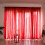 Meiiso blackout curtain bright red 200x100cm single panel 5