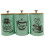 Kowaku coffee tea sugar containers iron green 3-piece 1