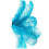 Ostrich Feathers Lake Blue 20-25cm 10 pcs 2