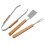 Stainless Steel Grill Set Fork Spatula Clip 3-Piece 1