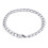 Men's Chunky Chain Bracelet Titanium Steel Silver 1