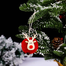 Infidev Christmas deer pendant set wooden 3 pcs