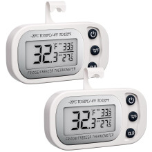 Digitale koelkastthermometer, zwart, 2 stuks