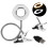 WALFRONT dimmable LED makeup lamp USB circle desktop lamp 8