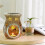 TrueClos mosaic glass oil burner silver 3