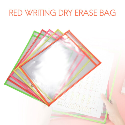 Dry Erase Pockets Multicolored10x13Inch30Pack 2