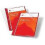 Leatherette report covers clear front red 10 pcs 3