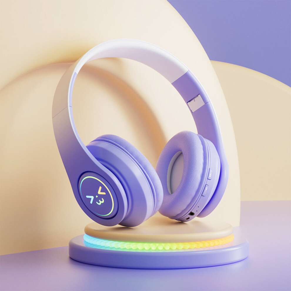 Inerposs Bluetooth Over-Ear Headphones 1 Pair Purple 9314556953286
