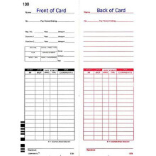 Tidskort 7000E 7500E E79 200 st 3,375 x 9 tum