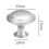 Kitchen Cabinet Knobs Round Mushroom Silver 12 Pcs 1