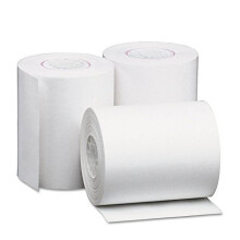 Rouleaux de papier thermique simple épaisseur 2,25 x 80 pi, blanc, paquet de 50