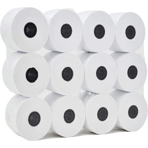White Adding Machine Tape Paper Rolls2.25x150ft