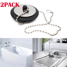 Bathtub Drain Plug with Chain 2 pcs