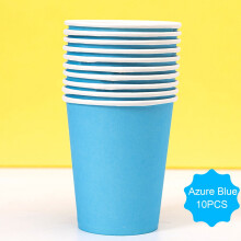 Vasos de papel gruesos y coloridos para niños (10 unidades)