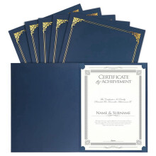 Diploma Covers with Gold Foil Border 25 Pack 8.5x11 Inch