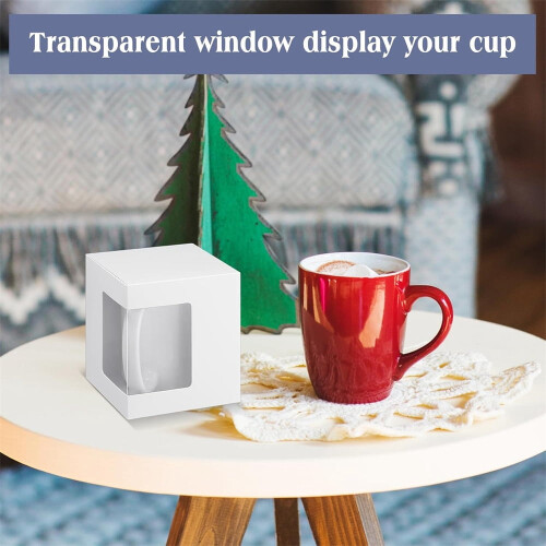 Tutuviw transparent gift boxes for sublimation mugs 12 pcs 2