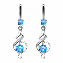 HANXIULIN water drop zircon dangle earrings