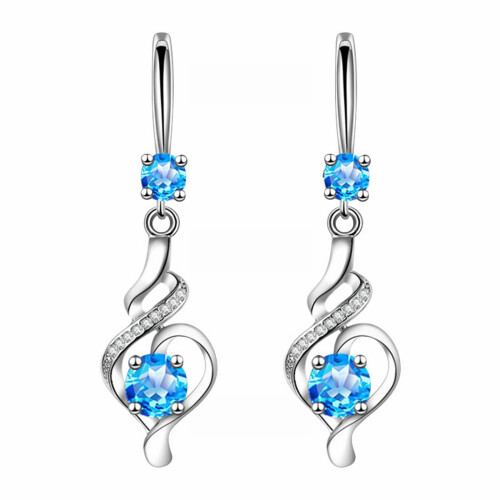HANXIULIN water drop zircon dangle earrings