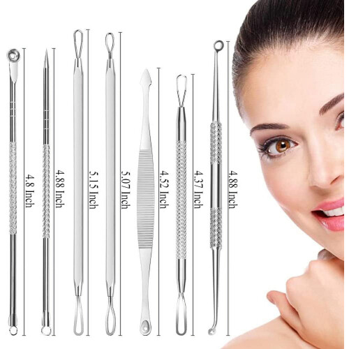 Blackhead Remover Kit Silver 7-Piece 1
