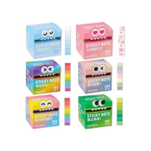 (6 Color) 105pcs/lot Kawaii Memo Pad Paper Sticky Notes Planner Schedule Stickers Office School Student Daily Supplies