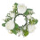 Artificial Rose Wreath with Pillar Candle Holder White 1