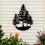Pine Tree Wall Decor Metal Art Sticker 1 Piece 8