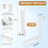 Tutuviw over-door hanger white 2 pcs 2