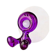 Huayishang toothbrush holder purple suction wall mount
