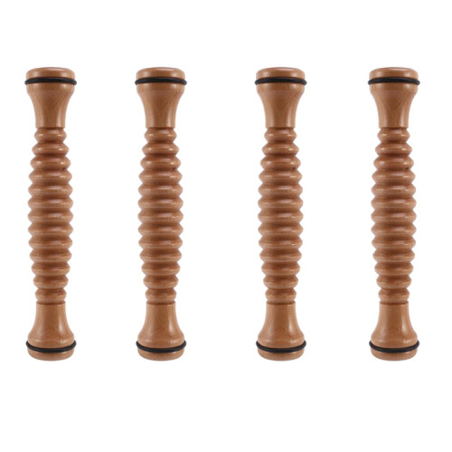 Ballet foot massager wooden instep roller 4-pack