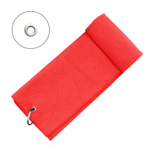 Microfiber Golf Towel with Carabiner Clip Waffle Texture