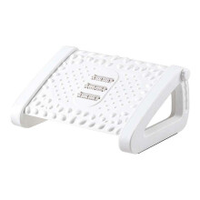Foot Rest Stool Adjustable with Rollers and Massage Pad