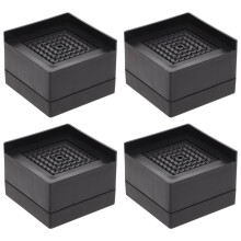 Gummifotshöjare för sängen, kraftiga, 4-pack