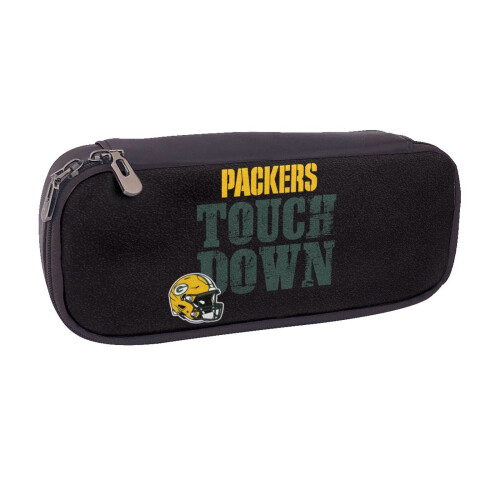Δερμάτινη θήκη μολυβιών Packers για αγόρια και κορίτσια, θήκη μολυβιών μεγάλης