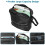 Austok wheelchair bag large capacity backpack with 5