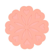 Silicone Peach Blossom Insulation Placemat 1 Piece
