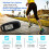 Janrevotw Digital Pedometer Black Rechargeable 3D 5